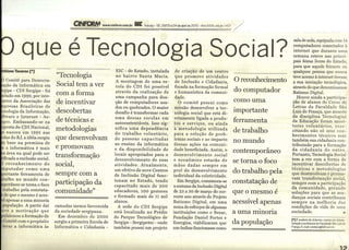 O QUE É TECNOLOGIA SOCIAL?