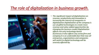 Digitalization of companies | PPTX