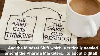 …And the Mindset Shift which is critically needed
among the Pharma Marketers… to adopt Digital!
 