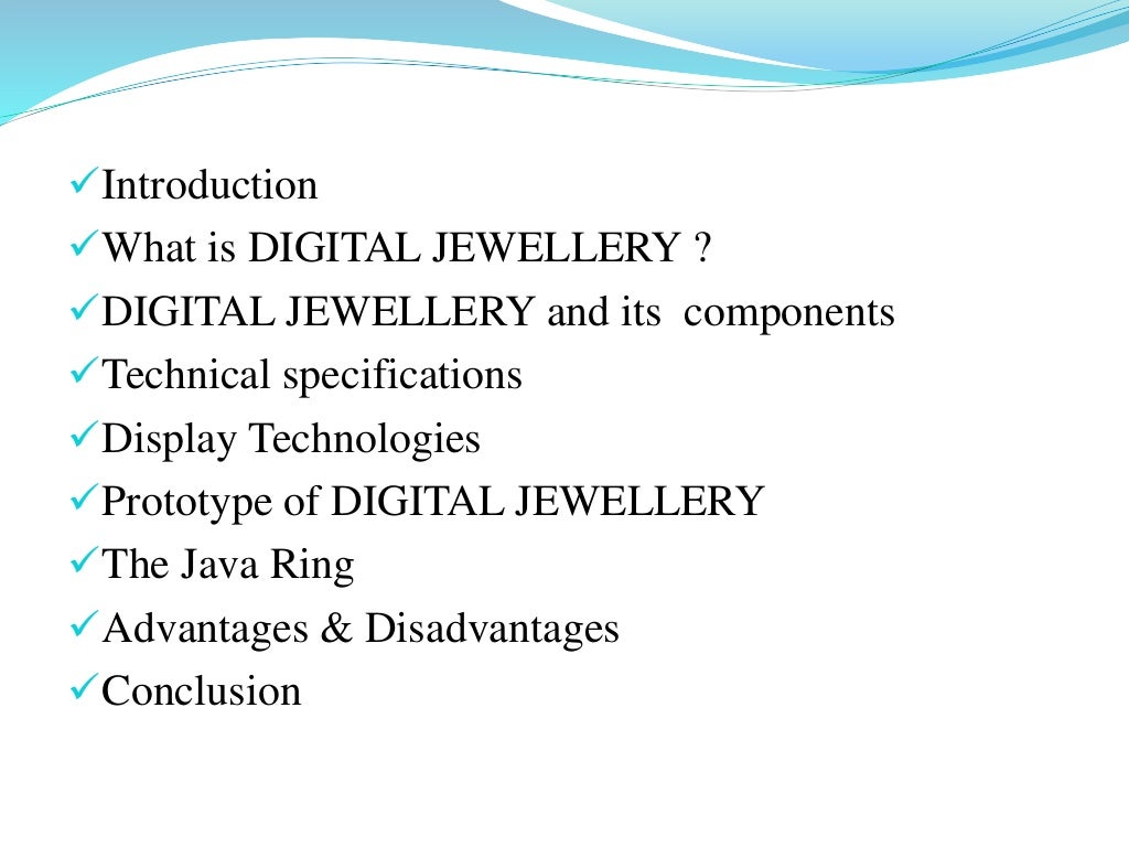 Digital jewellery