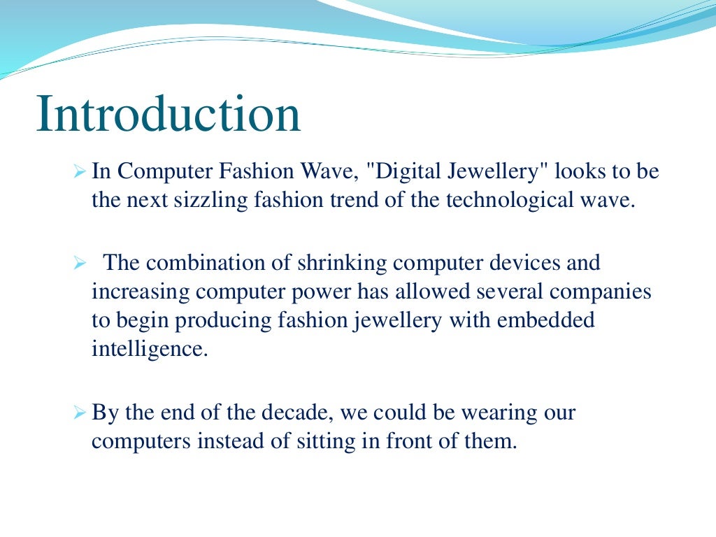 Digital jewellery