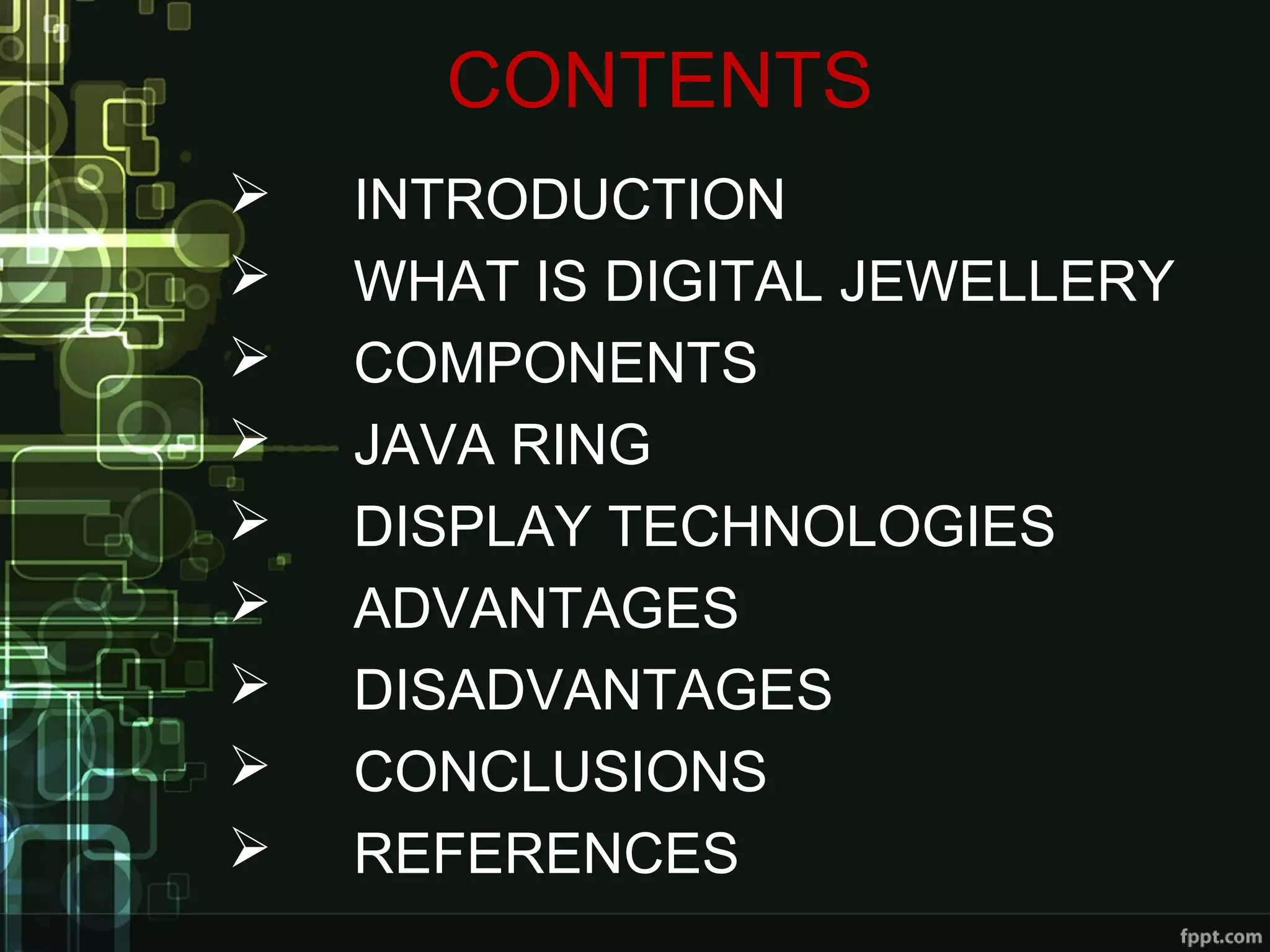 Digital jewellery ppt | PPT
