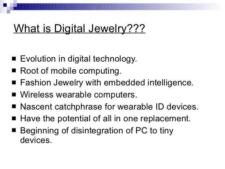 Digital jewelry