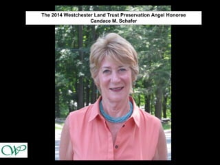 The 2014 Westchester Land Trust Preservation Angel Honoree
Candace M. Schafer
 