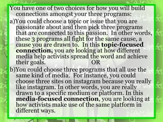 You Pick Program Introduction to the English 201 Digital Justice Project | PPTX