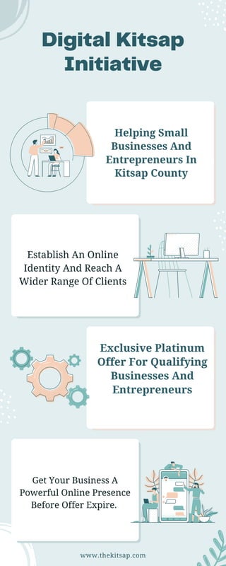 Digital Kitsap
Initiative
Helping Small
Businesses And
Entrepreneurs In
Kitsap County
Establish An Online
Identity And Reach A
Wider Range Of Clients
Exclusive Platinum
Offer For Qualifying
Businesses And
Entrepreneurs
Get Your Business A
Powerful Online Presence
Before Offer Expire.
www.thekitsap.com
 