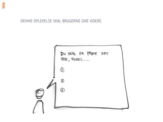 DENNE OPLEVELSE SKAL BRUGERNE GIVE VIDERE
 