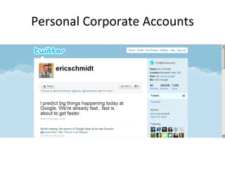 Personal Corporate Accounts 