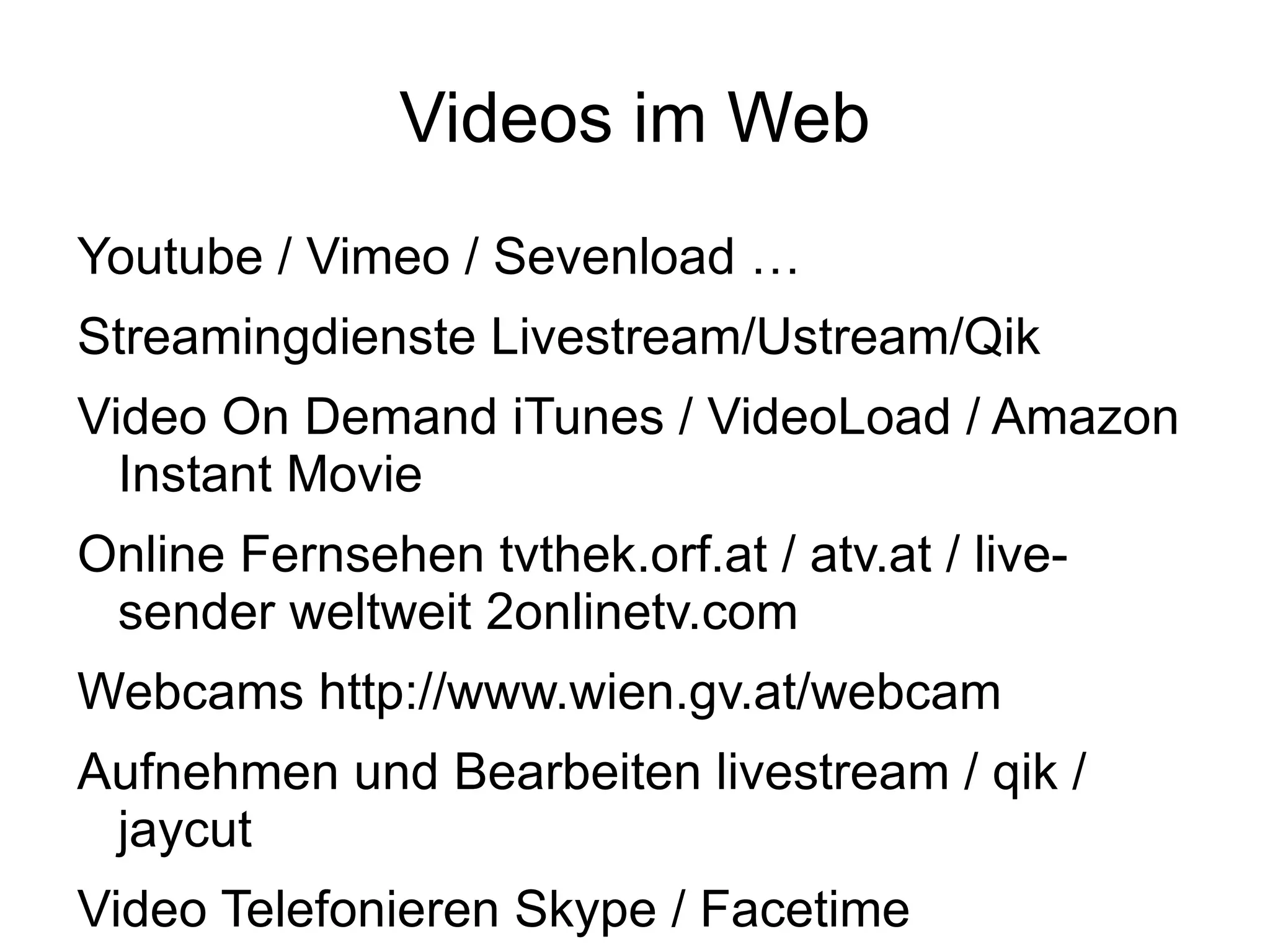 Blogs (50 Mio unique weltweit) http://www.twingly.com/search 