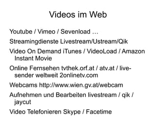 Blogs (50 Mio unique weltweit) http://www.twingly.com/search 