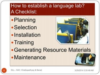 Planning
Selection
Installation
Training
Generating Resource Materials
Maintenance
3/29/2014 3:55:48 AM6 DLL - SAC: ...