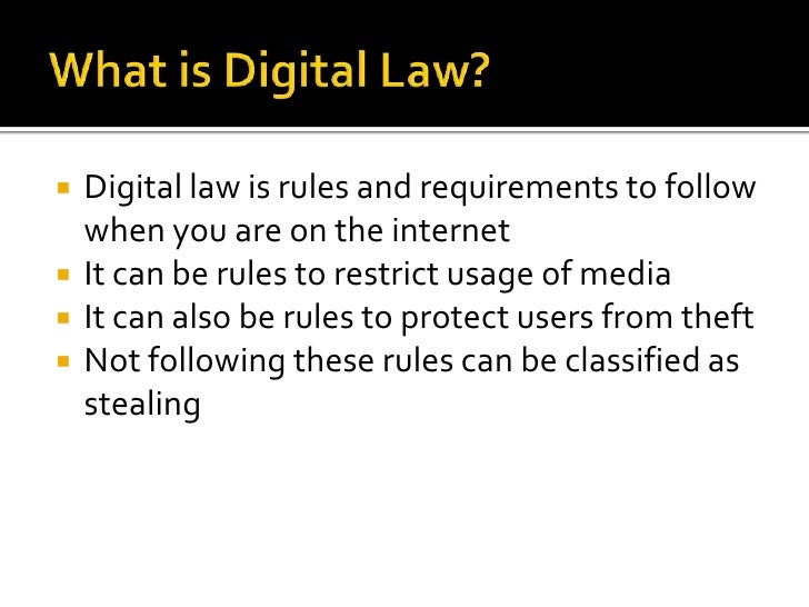 Digital law