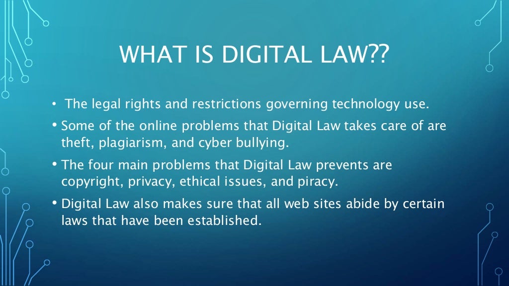 Digital law powerpoint