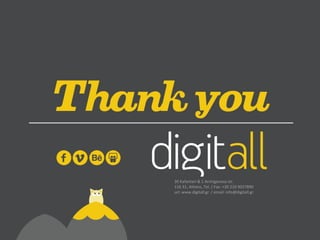 30 Kafantari & 1 Archigenous str.
116 31, Athens, Tel. / Fax: +30 210 9027890
url: www.digitall.gr / email: info@digitall.gr
 