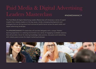 Paid Media & Digital Advertising Leaders Masterclass 2019