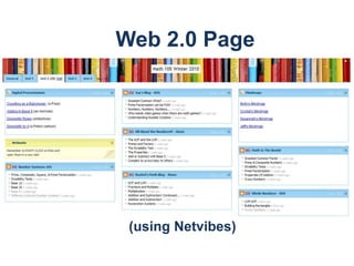 Web 2.0 Page
(using Netvibes)
 