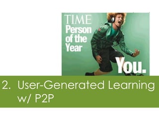 2. User-Generated Learning
w/ P2P

 