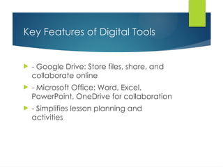 Effective Use of Google Drive and Microsoft Office for Digital Lesson ...