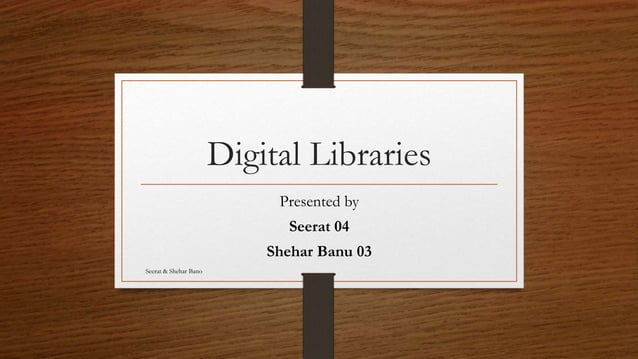 Digital libraries & repositories | PPT