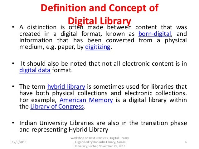 Digital Library Initiatives in India : An Overview