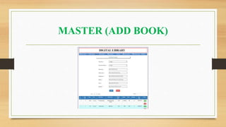 MASTER (ADD BOOK)
 