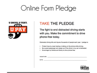 Online Form Pledge
 