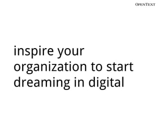 inspire your
organization to start
dreaming in digital
 