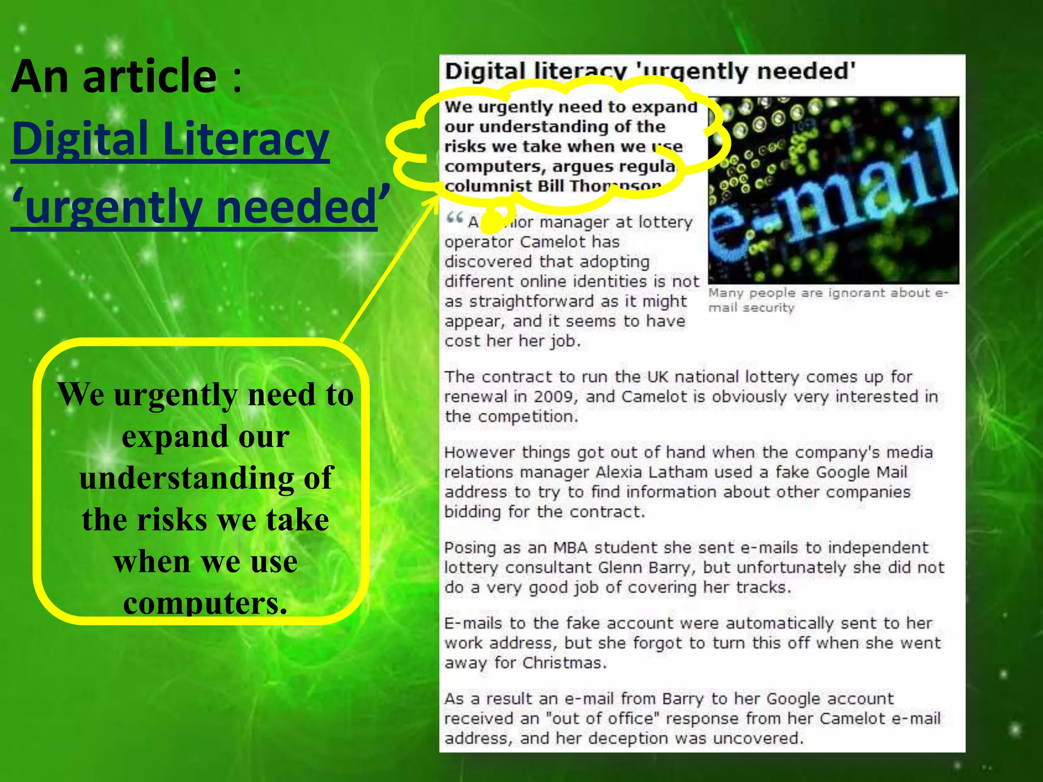 Digital literacy 1 | PPTX