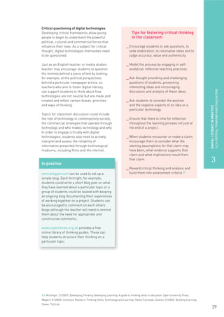 Digital literacy across the curriculum | PDF