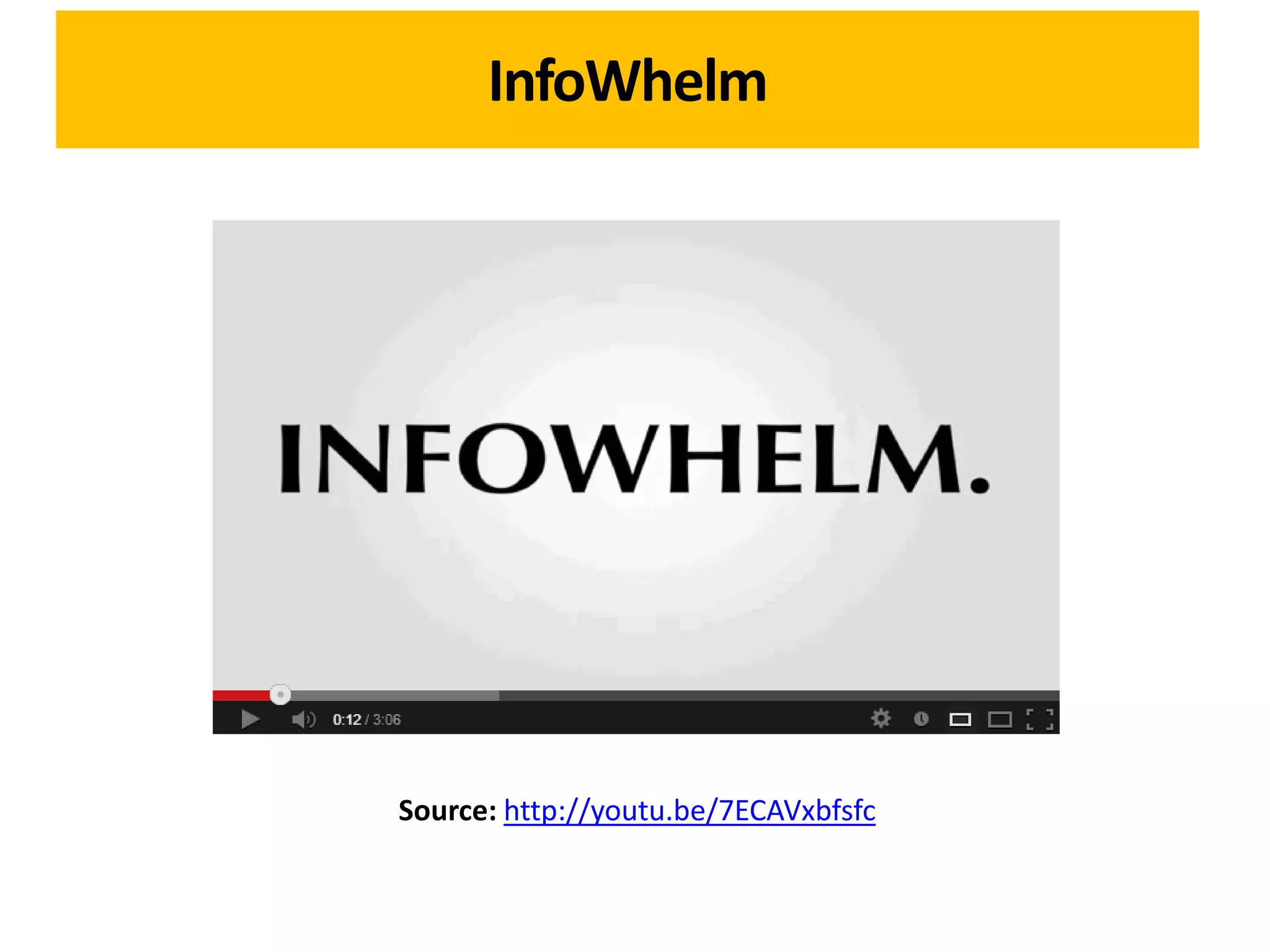 InfoWhelm




Source: http://youtu.be/7ECAVxbfsfc
 