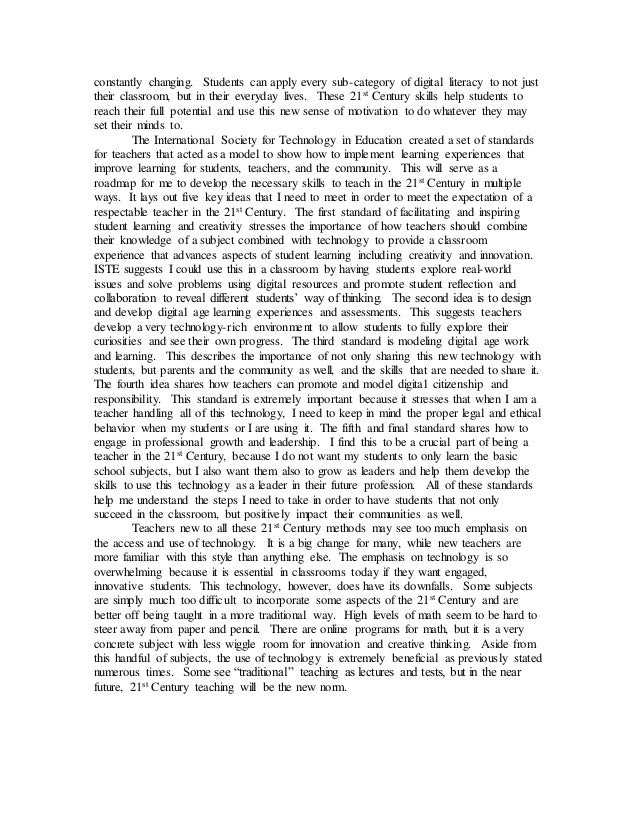 Literacy essay sample picture