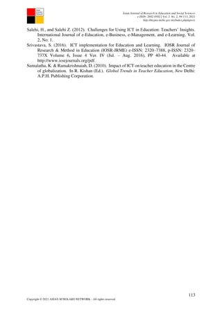 Digital Literacy of Mathematics Teachers in State Universities and ...