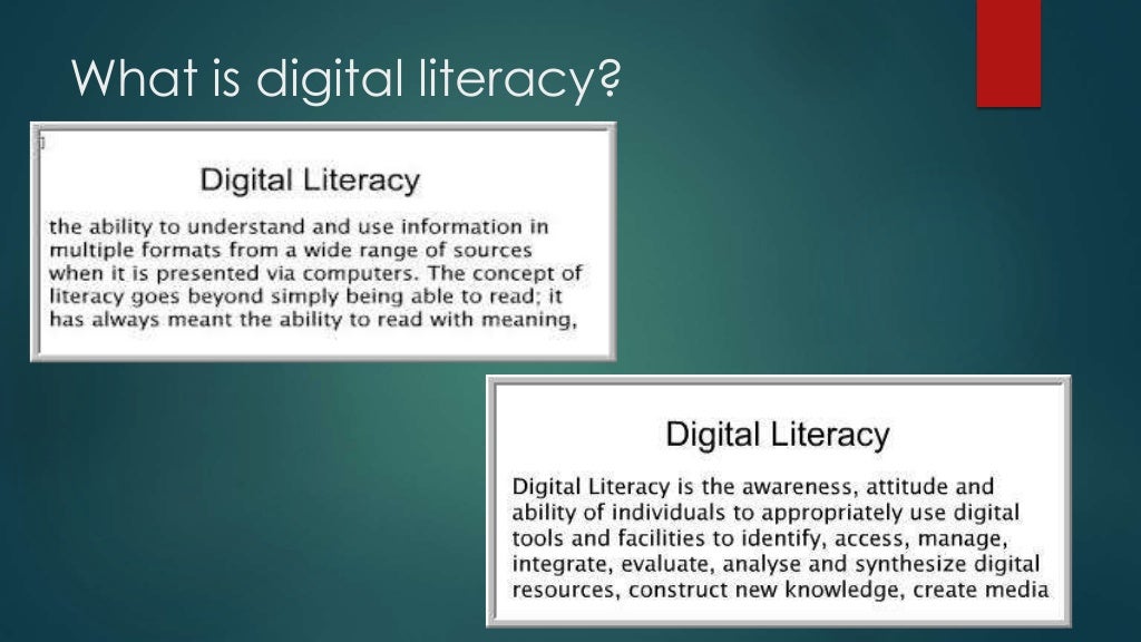 Digital literacy powerpoint project