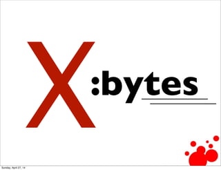 X:bytes
Sunday, April 27, 14
 