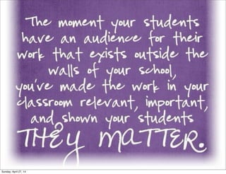 Sunday, April 27, 14
 