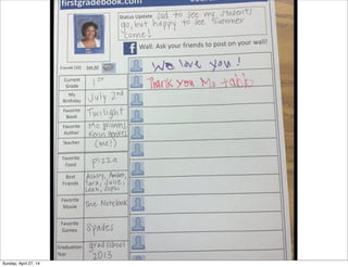 Sunday, April 27, 14
 