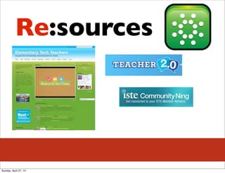 Re:sources
Sunday, April 27, 14
 