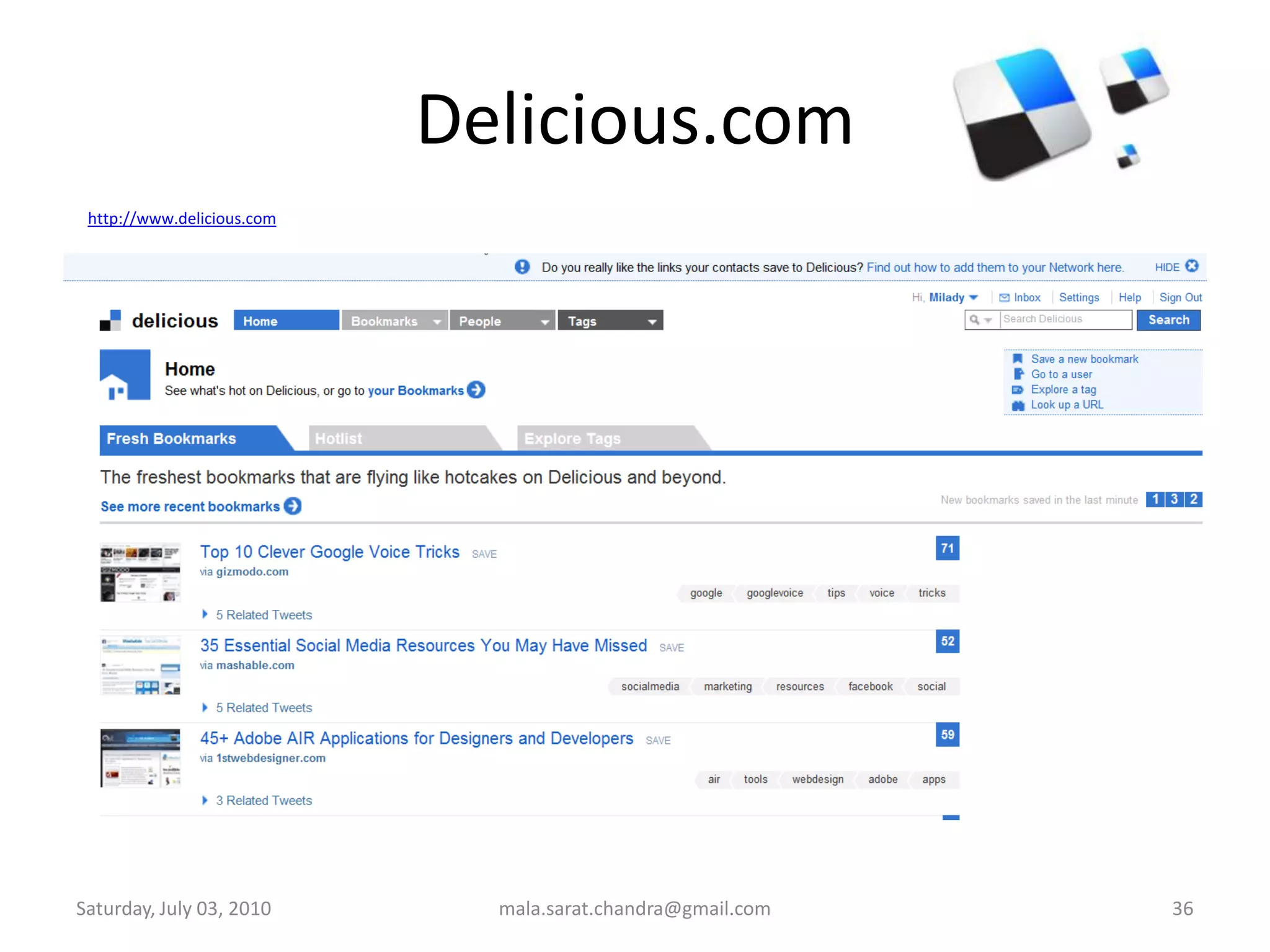 Wednesday, June 30, 2010mala.sarat.chandra@gmail.com32http://en.wikipedia.org/wiki/2010_FIFA_World_Cup