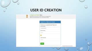 USER ID CREATION
 