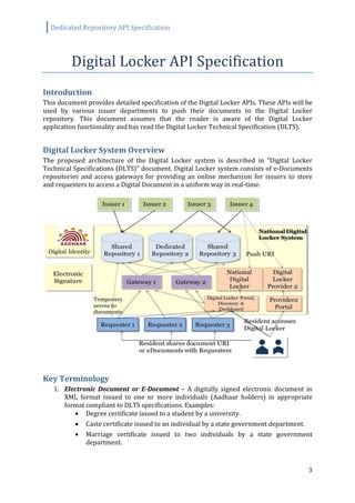 Digital Locker Dedicated Repository API Specification v1 4 | PDF