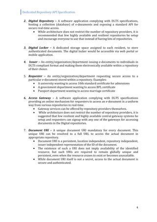 Digital Locker Dedicated Repository API Specification v1 4 | PDF