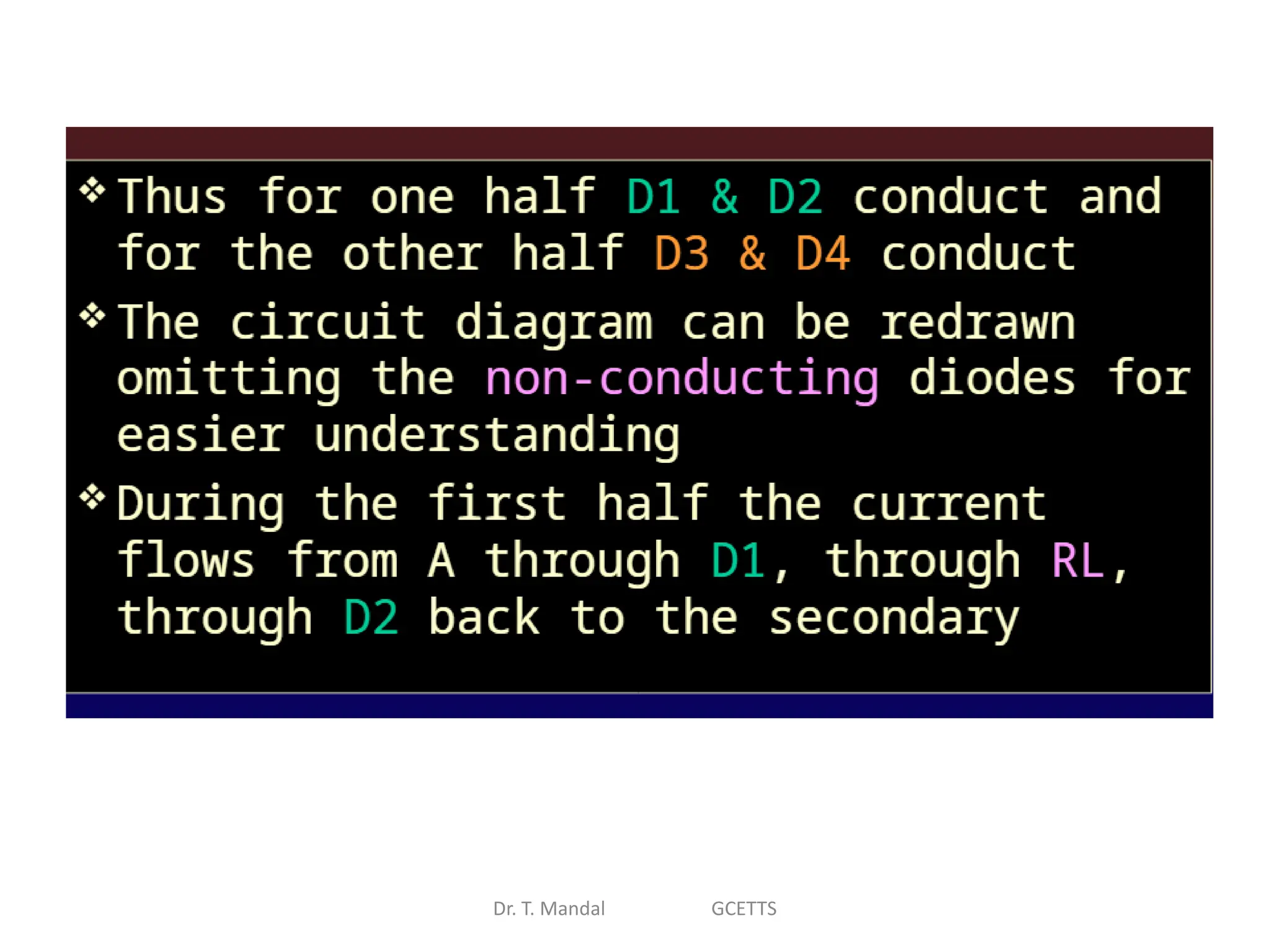 Dr. T. Mandal GCETTS
 