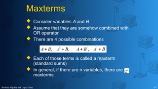 Digital Logic Design Chap 2.pptxDigital Logic Design Chap 2.pptx