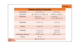 Digital logic design lecture 2 | PPTX