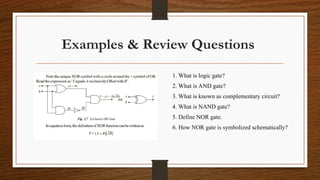 Digital Logic Fundamentals Part II – Logic Gates, Universal Gates | PPT