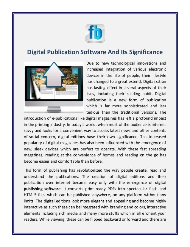 Digital Magazine Publishing Software