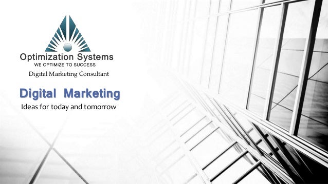 Digital marketing @Optimization Systems