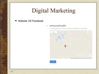 164
 Website VS Facebook
Digital Marketing
 