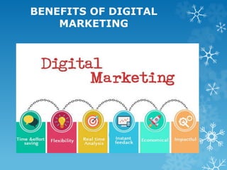 BENEFITS OF DIGITAL
MARKETING
 