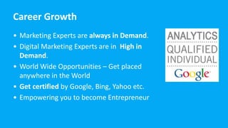 Digital marketing for Career Growth | PPT